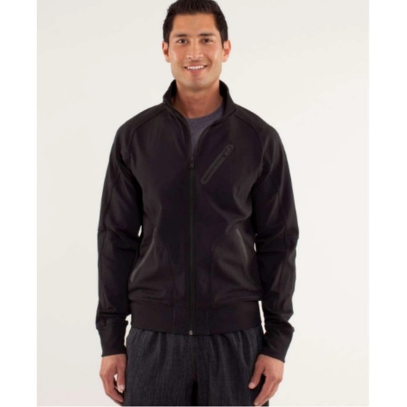Lululemon Trainer Men"s Jacket Black M Full Zip - Picture 1 of 8